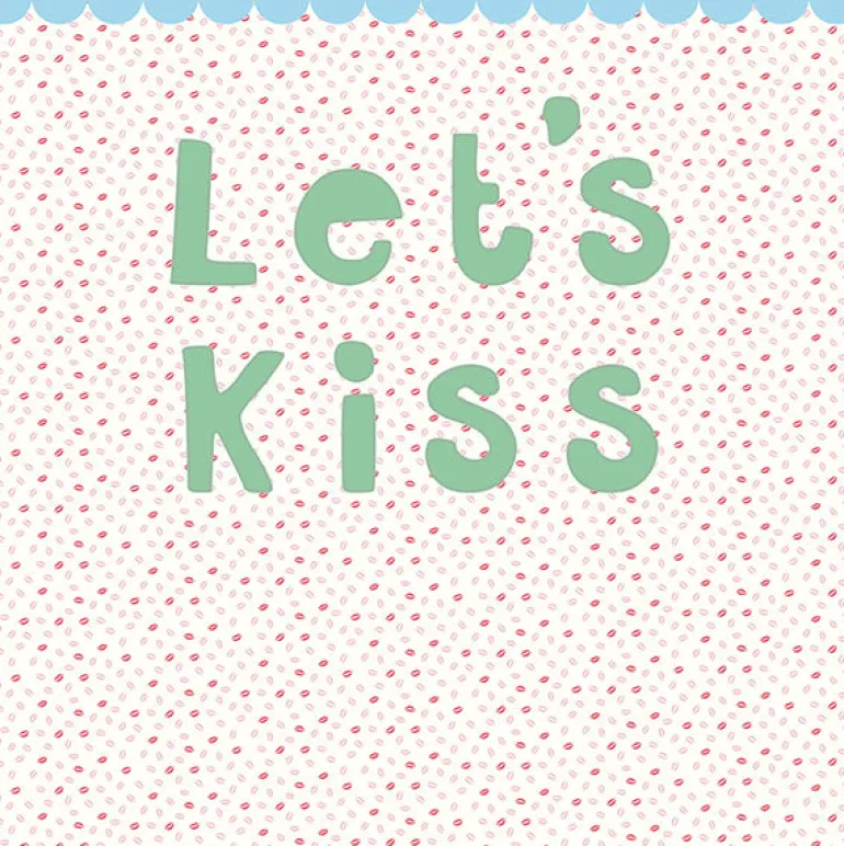 Lets Kiss Wall Mural
