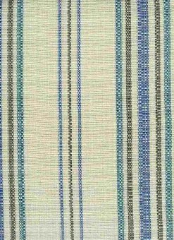 Lisbon Stripe Teal Laura Kiran Fabric