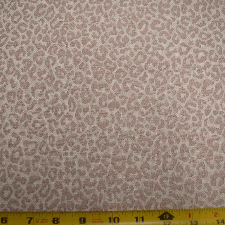 Malindi Taupe Jacquard Cheetah Skin Spot Regal Fabric