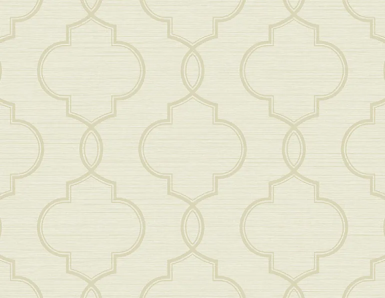 Malo Cream Sisal Ogee Wallpaper