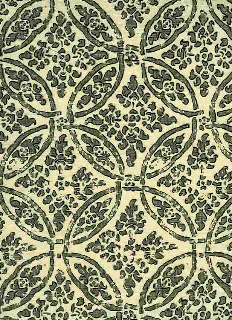 Mandala Print Granite Laura Kiran Fabric
