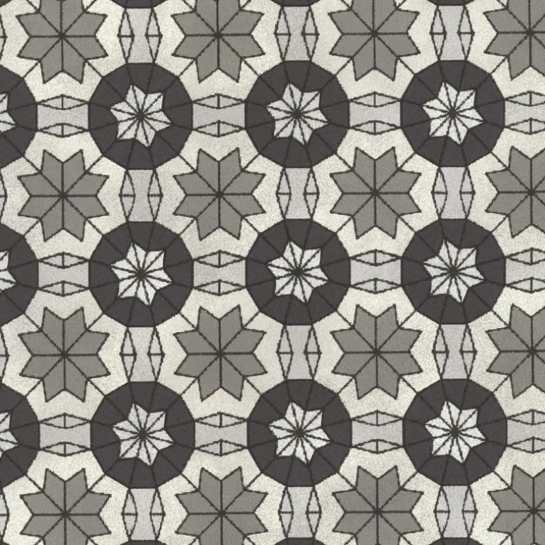 Marqueterie Grey Mosaic Geometric Wallpaper