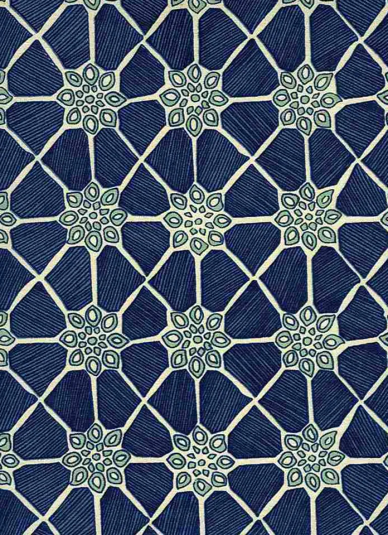 Marrakesh Print Ink Laura Kiran Fabric
