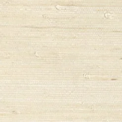 Martina White Grasscloth Wallpaper