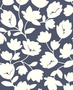 Matilda Navy Floral Wallpaper