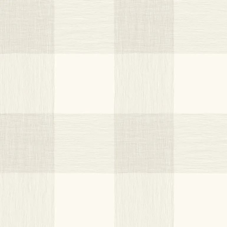 ME1524 Grey White Common Thread Buffalo Check Wallpaper