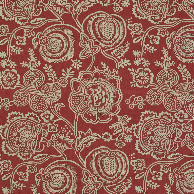 Meena Red P/Kaufmann Fabric