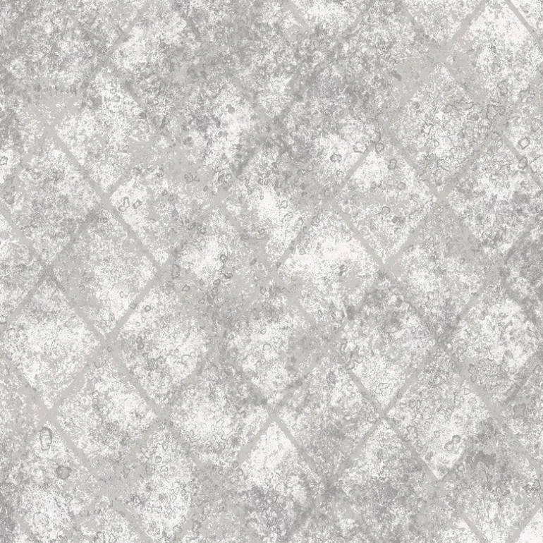 Mercury Glass Silver Distressed Metallic Wallpaper
