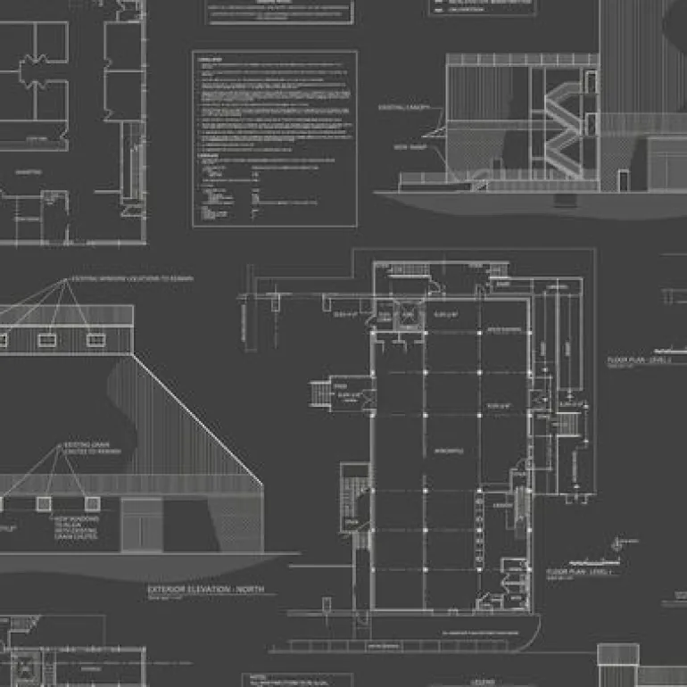 MH1536 Black & White The Market Magnolia Home York Wallpaper