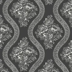 MH1596 Coverlet Floral Wallpaper