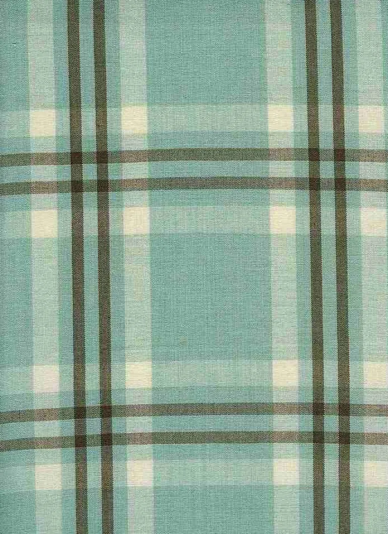 Miami Plaid Mint Laura Kiran Fabric