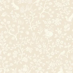 MK1110 Fox & Hare Pink Wallpaper