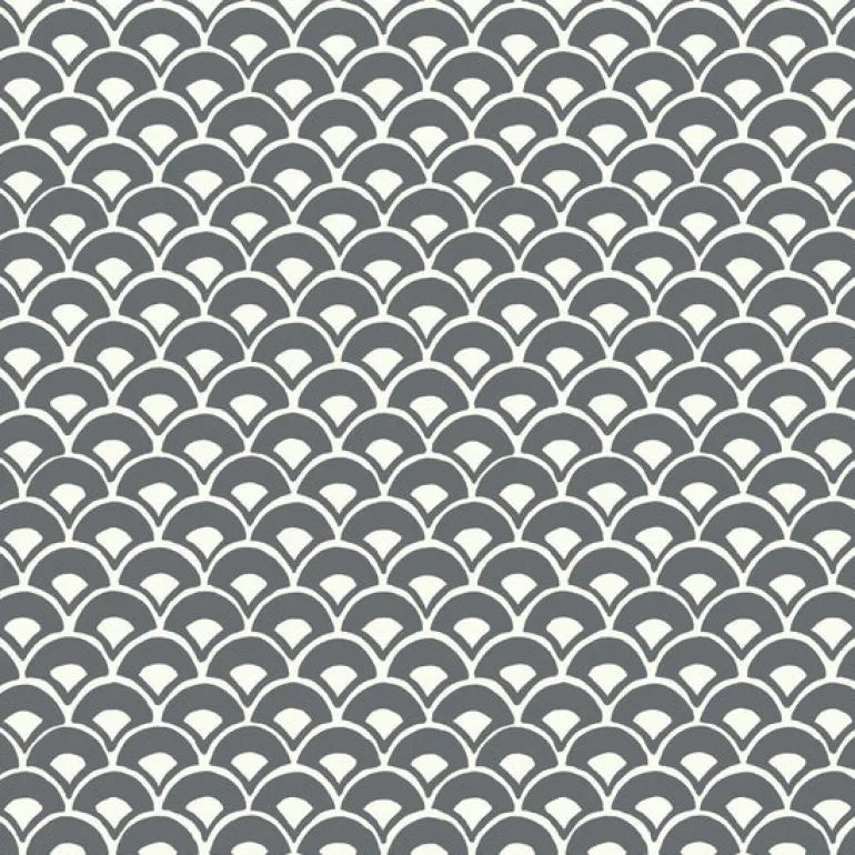 MK1150 Stacked Scallops Grey Wallpaper