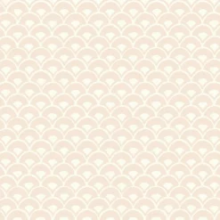MK1153 Stacked Scallops Pink Wallpaper