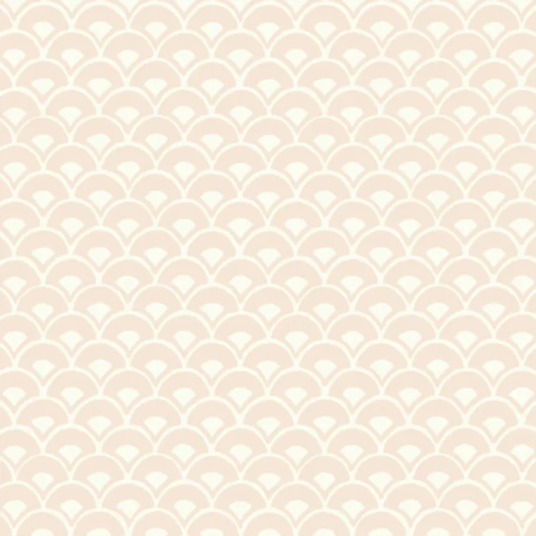 MK1153 Stacked Scallops Pink Wallpaper