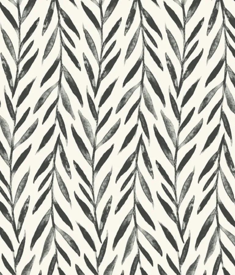 MK1136 Willow Black Wallpaper