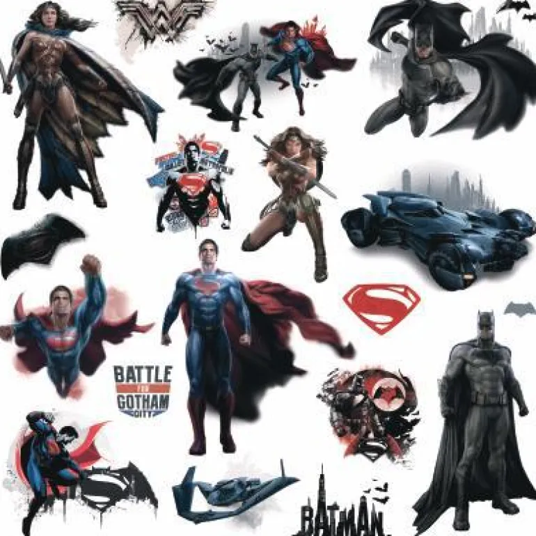 Murals Batman v Superman Peel and Stick Wall Decals Mural