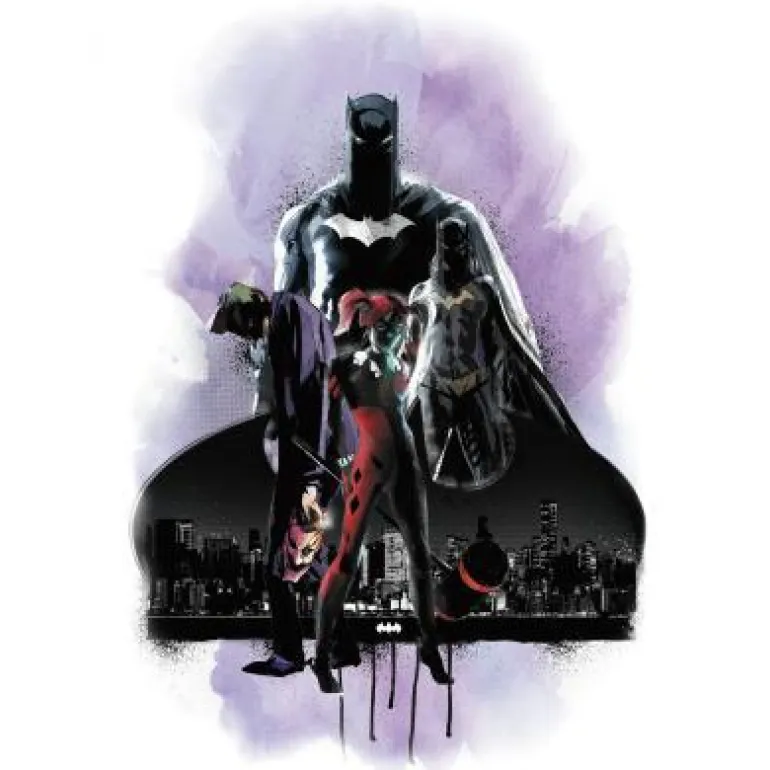 Murals Batman with Villians Giant Wall Graphic Mural