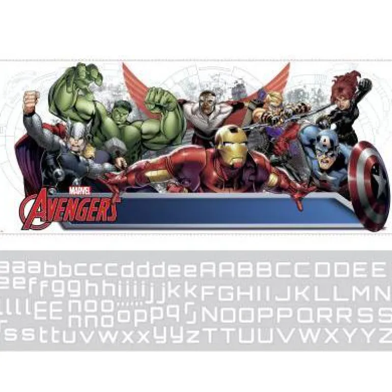 Murals Marvel's Avengers Assemble Personalization Headbord Giant Wall Decal Mural
