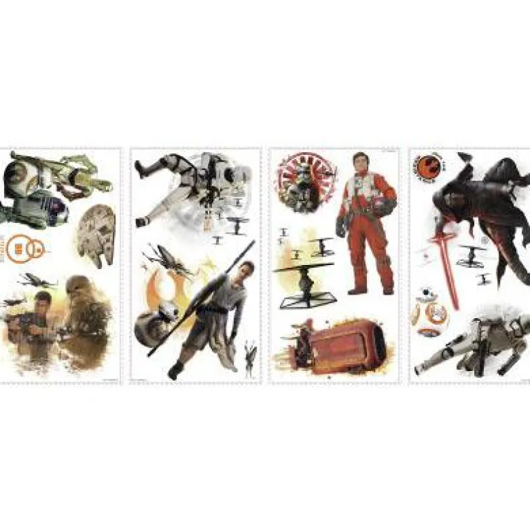 Murals Star Wars: The Force Awakens Ensemble Cast Wall Decals Mural