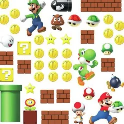 Murals Super Mario Build A Scene Wall Decals Mural