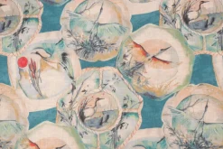 Mushu Teal Hamilton Fabric