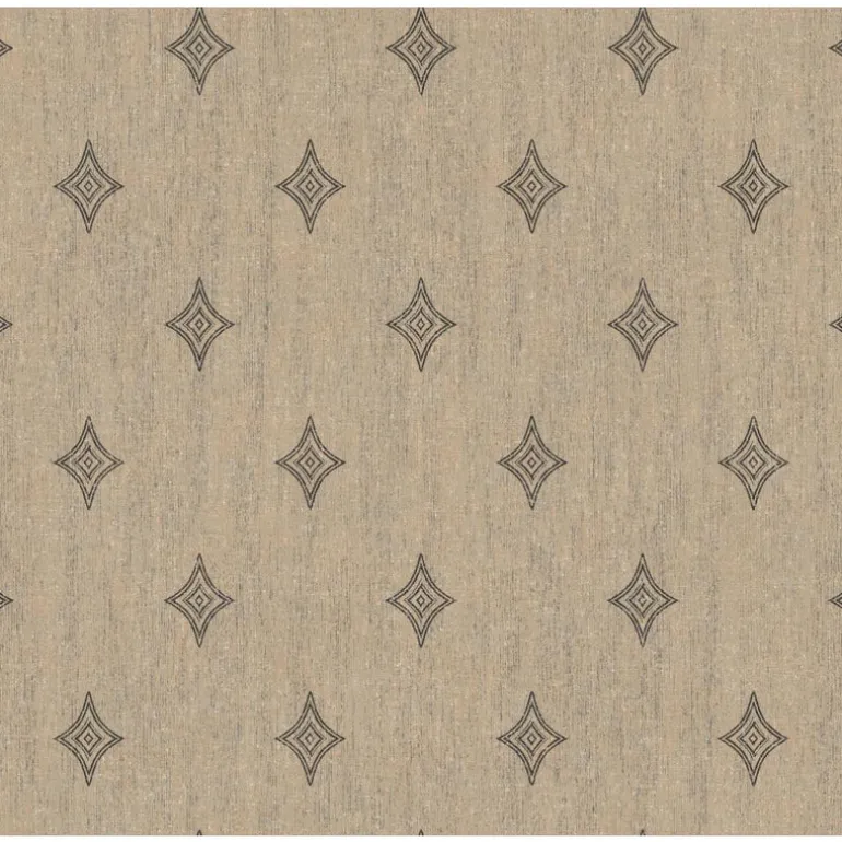 MW9173 Taupe Silver Black Diamond Carey Lind Menswear Wallpaper