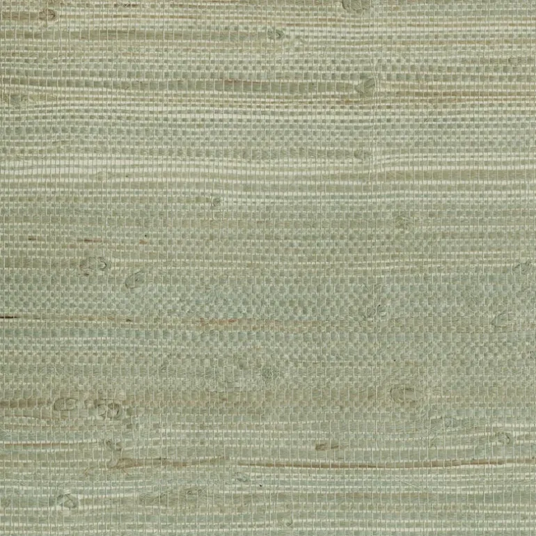 Myogen Golden Green Grasscloth Wallpaper