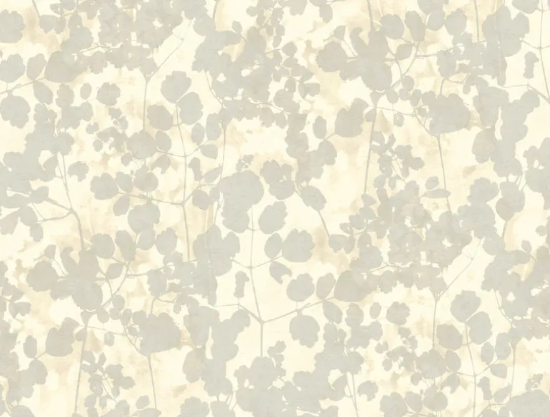 NA0519 Beige Pressed Leaves Wallpaper