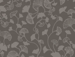 NA0575 Black Gingko Trail Wallpaper