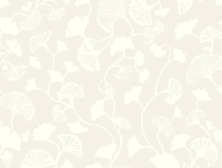 NA0570 Cream Gingko Trail Wallpaper