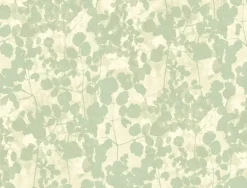 NA0517 Green Pressed Leaves Wallpaper
