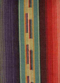 Navajo Stripe Teal Multi Laura Kiran Fabric