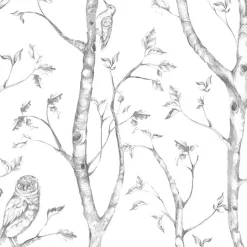 NU1412 Grey Woods Peel And Stick Wallpaper