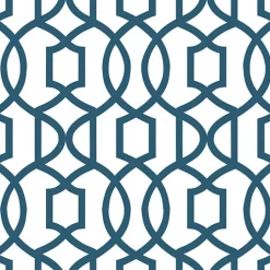 NU1648 Navy Grand Trellis Peel and Stick Wallpaper