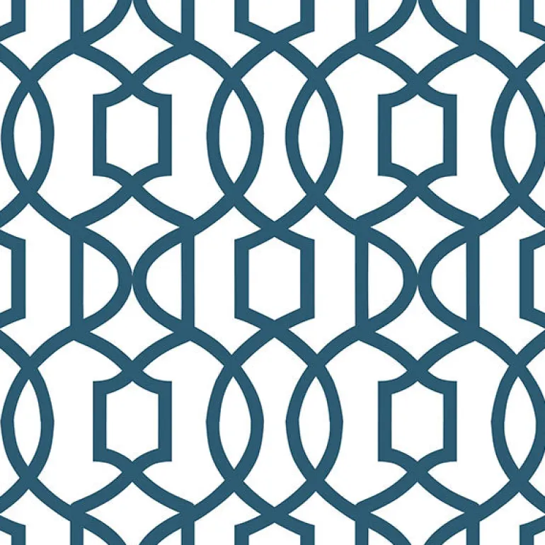 NU1648 Navy Grand Trellis Peel and Stick Wallpaper