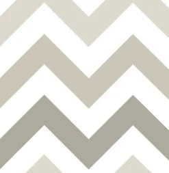 NU1416 Taupe Zig Zag Peel And Stick Wallpaper