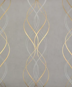 NW3550 Aurora Grey/Gold Wallpaper