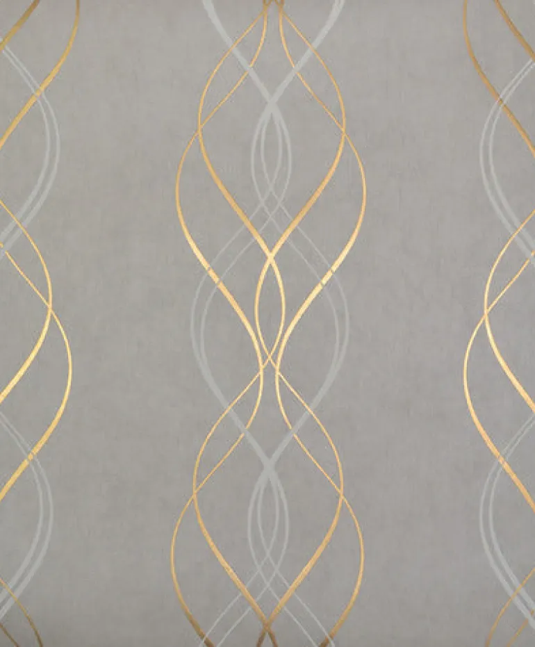 NW3550 Aurora Grey/Gold Wallpaper