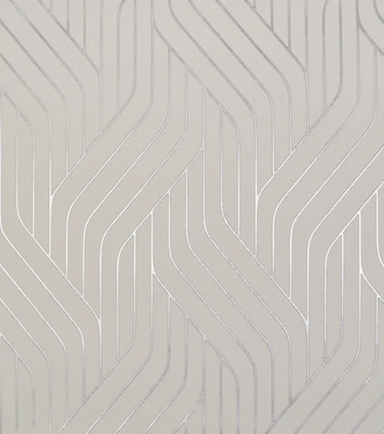 NW3516 Ebb And Flow White/Silver Wallpaper