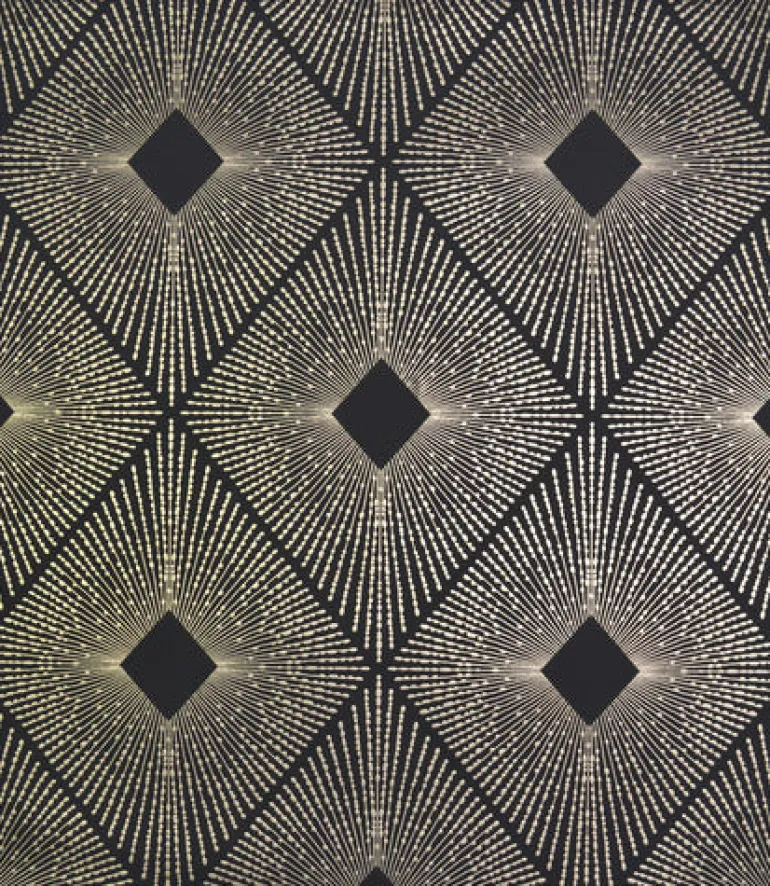 NW3593 Harlowe Black/Gold Wallpaper