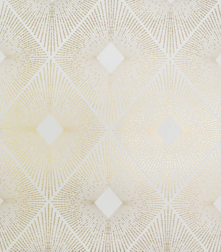 NW3592 Harlowe White/Gold Wallpaper