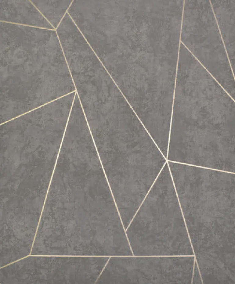 NW3502 Nazca Dark Grey/Gold Wallpaper