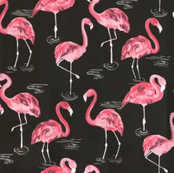 OD Flamingo Black Tempo Fabric