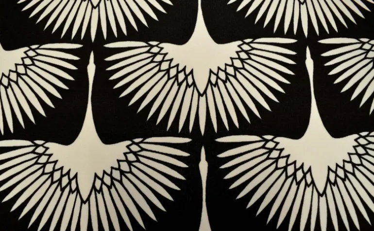 OD Flock Midnight Waverly Fabric