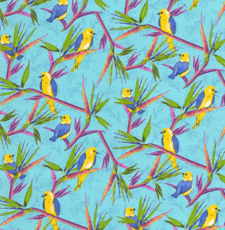 OD Paradise Aqua Tempo Fabric