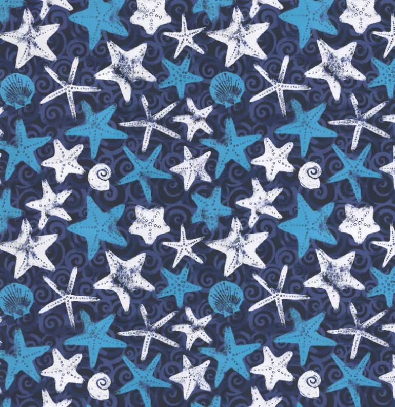 OD Starfish Indigo Tempo Fabric