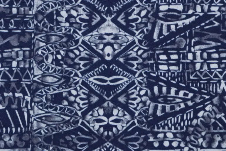 OD Terrasol Global Patchwork Indigo Tempo Fabric