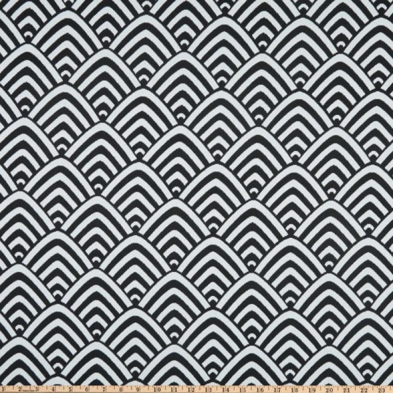 OD Terrasol Oasis Black Tempo Fabric