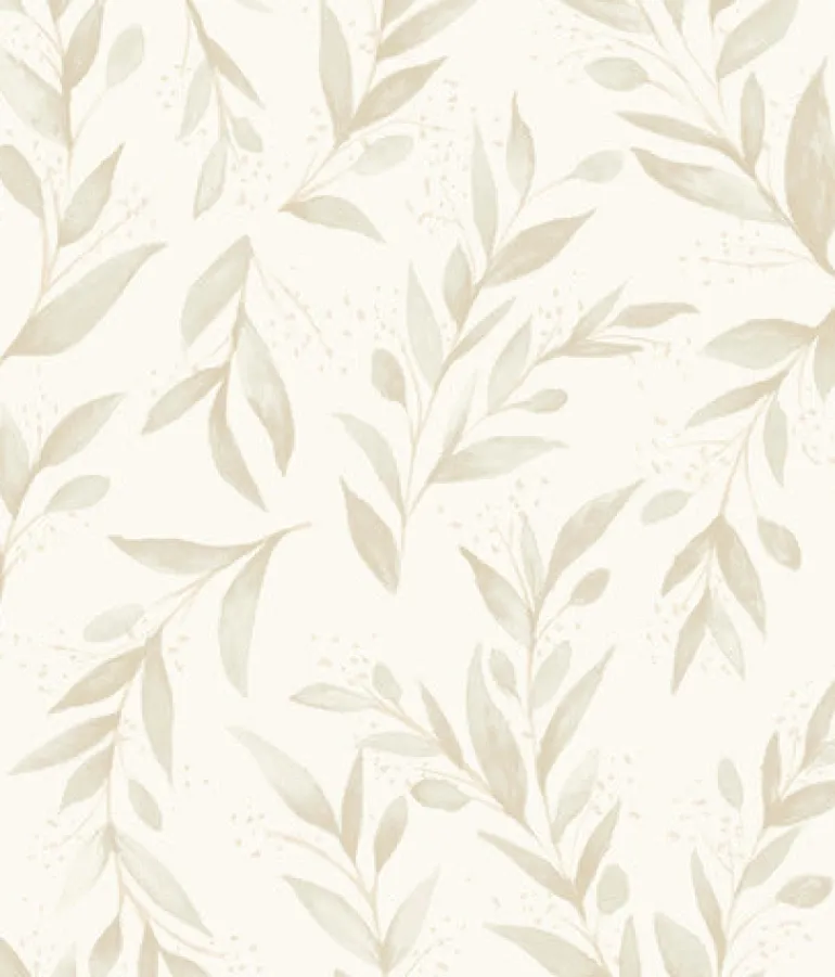 Olive Branch Beige Magnolia Home Vol. II Wallpaper